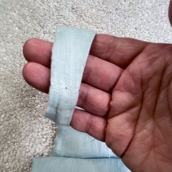 Eileen Fisher Sleeveless Layered Irish Linen Dress Blue XL NEW - Picture 5 of 9